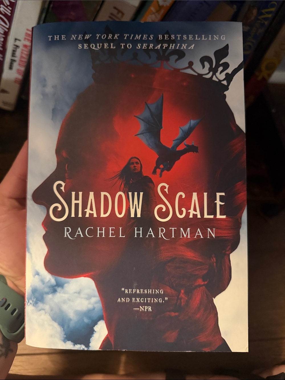 Shadow Scale by Rachel Hartman - Red & Blue Paperback Novel